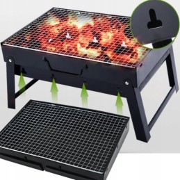 ⭐⭐Turistinis grilis nešiojamas anglis sulankstomas kempingo kepsninės lagaminas grilis⭐⭐