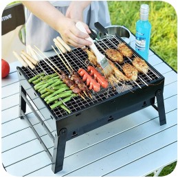 ✅ Sulankstomos turistinės sodo anglies kepsninės