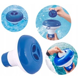 Didelis plūduriuojantis dozatoriaus plūduras, plūduriuojančios chloro tabletės, skirtos baseino sūkurinei voniai