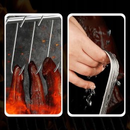 ⭐⭐rūkymo kabliukai, nerūdijančio plieno kabliukai mėsai rūkyti, dideli, 15 vienetų⭐⭐