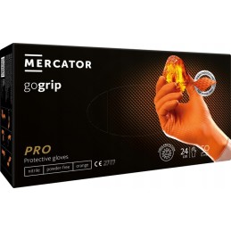 ⭐⭐nitrilinės pirštinės mercator gogrip oranžinės spalvos l 50 vnt⭐⭐
