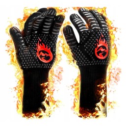 Grilio pirštinių atsparumas iki 800°C