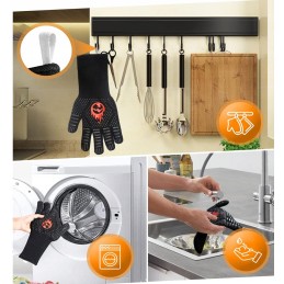 Grilio pirštinių atsparumas iki 800°C