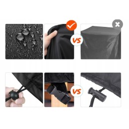 Cover for gas grill, garden fire pit, waterproof, round, large, 77 cm