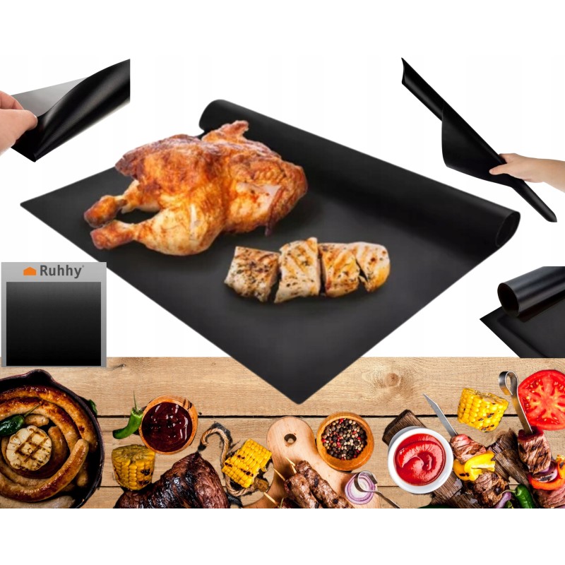 Kepimo kilimėliai, 10 vnt, orkaitės griliui, daugkartinio naudojimo, be riebalų