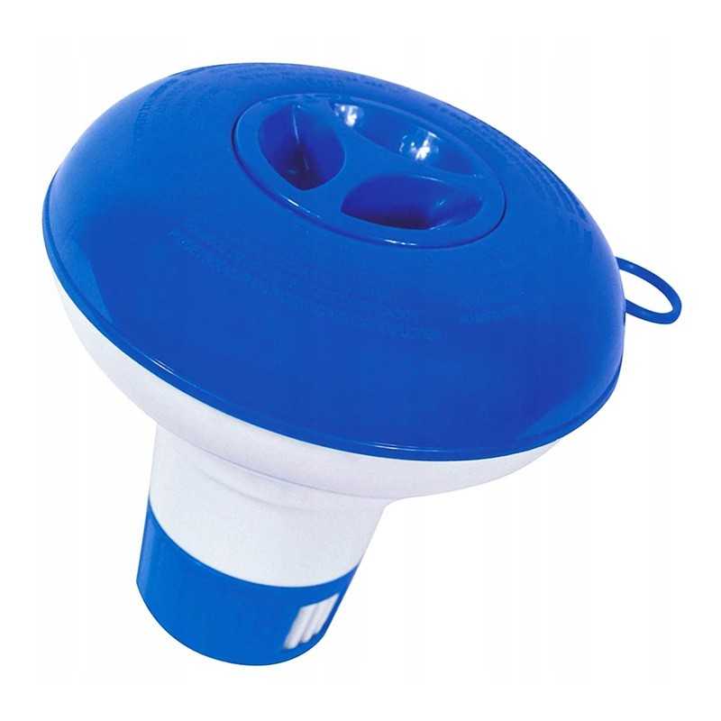 Didelis plūduriuojantis dozatoriaus plūduras, plūduriuojančios chloro tabletės, skirtos baseino sūkurinei voniai