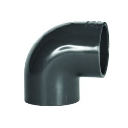 90 laipsnių alkūnė 2 x 63 mm PVC klijai