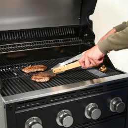 ⭐barbecue tools accessories tongs set beech⭐