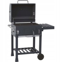 Jamestown anglies grilis Jaxon sodo grilis, uždaros ketaus grotelės su lentyna