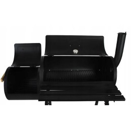 Dviejų funkcijų sodo grilis su rūkykla