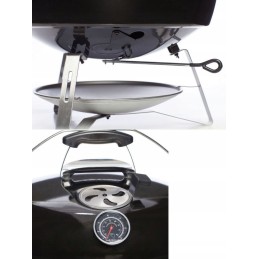 Nešiojamos anglies kepsninės 47 cm lėtai n sear kelioninis virdulio grilis 18