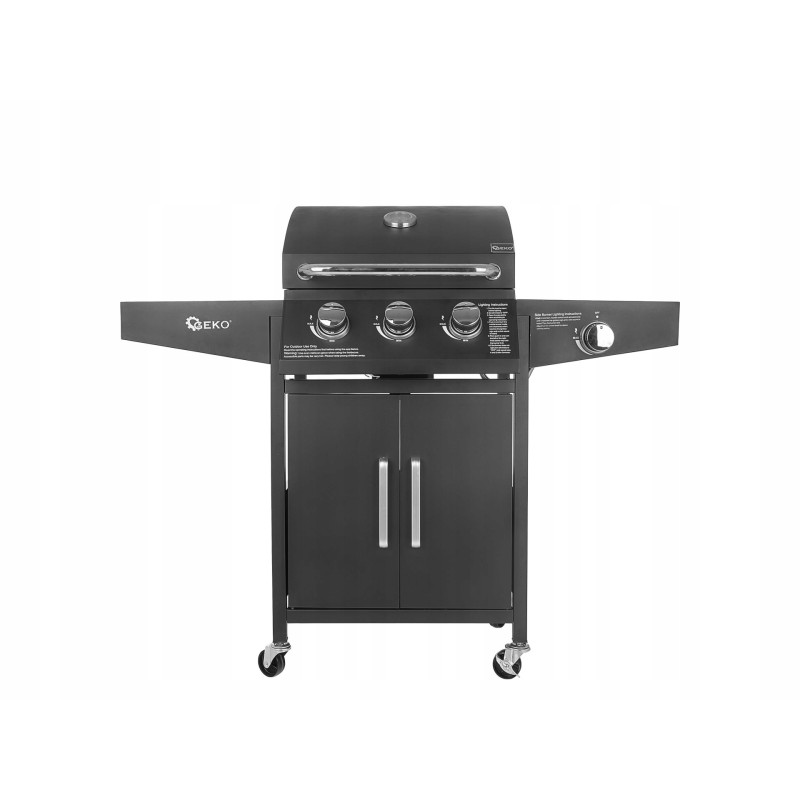Dujinis sodo grilis 3+1 11,6 kW grotelės 4 degikliai