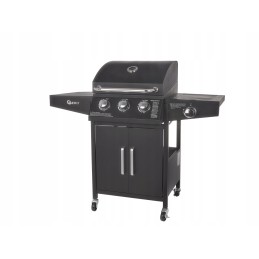 Dujinis sodo grilis 3+1 11,6 kW grotelės 4 degikliai