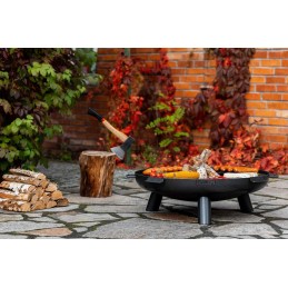 Sodo rąstinis židinys 100 cm