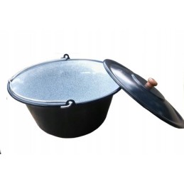 Sodo krano grilis - nerūdijančio plieno grotelės plius 10 litrų vengriškas virdulys ir židinio dangtis