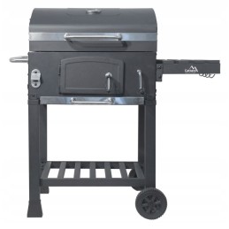 Grilis su anglimis su karališkomis ketaus grotelėmis