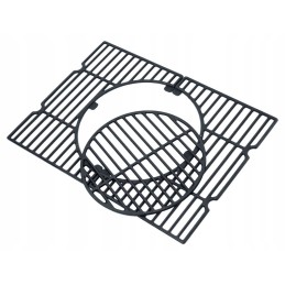 Grilis su anglimis su karališkomis ketaus grotelėmis