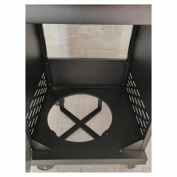 Dujinės sodo grilis su Zeus dangteliu, juodas