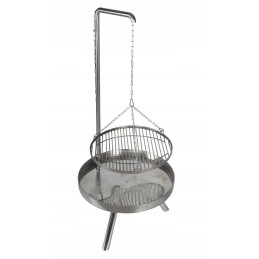 Nerūdijančio plieno grotelės su grotelėmis