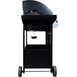 Master bbq dujinis grilis, 5 degikliai, 4+1, ant ratukų, su butelių saugykla