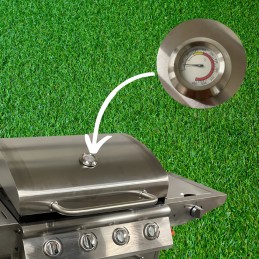 Ajova 5 degiklių 4+1 BBQ dujinė grilis ant ratų