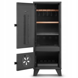 Sodo rūkykla 2in1 kepsninė ir rūkomoji suvirinta rūkykla