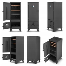 Sodo rūkykla 2in1 kepsninė ir rūkomoji suvirinta rūkykla