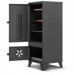 Sodo rūkykla 2in1 kepsninė ir rūkomoji suvirinta rūkykla