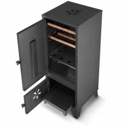 Sodo rūkykla 2in1 kepsninė ir rūkomoji suvirinta rūkykla