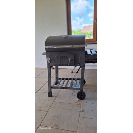 Grilis su anglimis 57,5 x 42 cm Kampinis su Activa ketaus grotelėmis