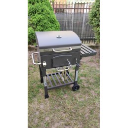 Grilis su anglimis 57,5 x 42 cm Kampinis su Activa ketaus grotelėmis