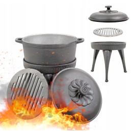 Ketaus virdulys 8l su grilio danga.