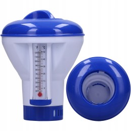 Chloro dozatorius, termometras, plūdė mažoms tabletėms, chemija, baseinas, sūkurinė vonia, 23618