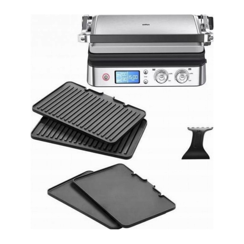 Kontaktinė kepsninė Braun Multigrill 9 CG9043 sidabrinė juoda