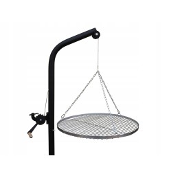 Sodo grilio kranas - nerūdijančio plieno grotelės 70 + nerūdijančio plieno virdulys 10 l