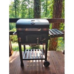 Kampinės anglies kepsninės, Activa sodo grilis, ketaus grotelės, dangtis