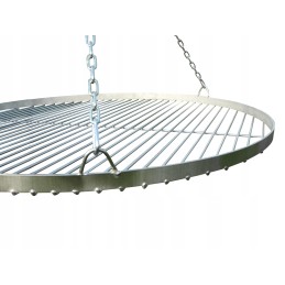 Sodo grilio kranas - 70 nerūdijančio plieno grotelės + dangtis