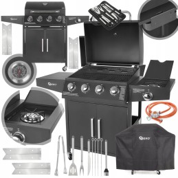 Geko - dujinis sodo grilis 3+1 11,6 kW