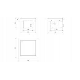 Lauko dujinis židinys 395 x 395 propano butanas