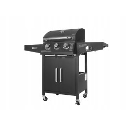 Dujinis sodo grilis 3+1 11,6 kW grotelės 4 degikliai