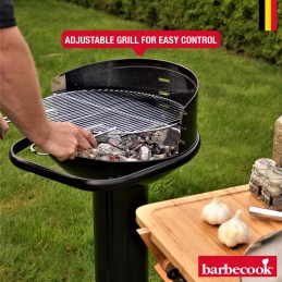 Stulpelių grotelės, apvalios, 99 cm, reguliuojamo aukščio grilio grotelės