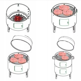 ⭐️mājas kūpinātava dārza grila bbq caurule⭐️