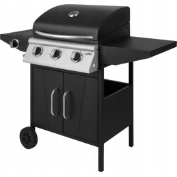 Dujinis grilis su spintele ir šoniniu degikliu kepimui - yg-99642