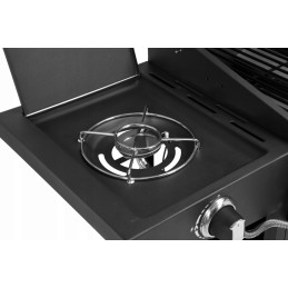 Dujinis grilis su spintele ir šoniniu degikliu kepimui - yg-99642