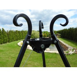 Sodo trikojis grotelės, nerūdijančio plieno grotelės, skersmuo 80 cm