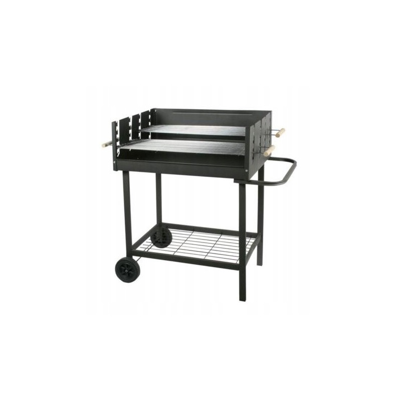 Meistras stačiakampis grilis su dangteliu