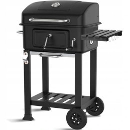 ⭐⭐Didelė reguliuojama sodo anglių kepsninė su dangteliu, ketaus grotelėmis, termometru⭐⭐