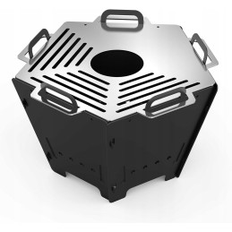 Onlyfire sulankstoma laužavietė, nešiojama stovyklavimui, grilis su grotelėmis, židinys