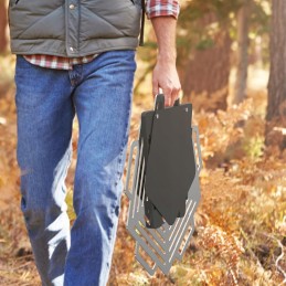 Onlyfire sulankstoma laužavietė, nešiojama stovyklavimui, grilis su grotelėmis, židinys