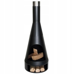 Redfire sodo židinys kingston 43 x 120 cm plieno matinės juodos spalvos